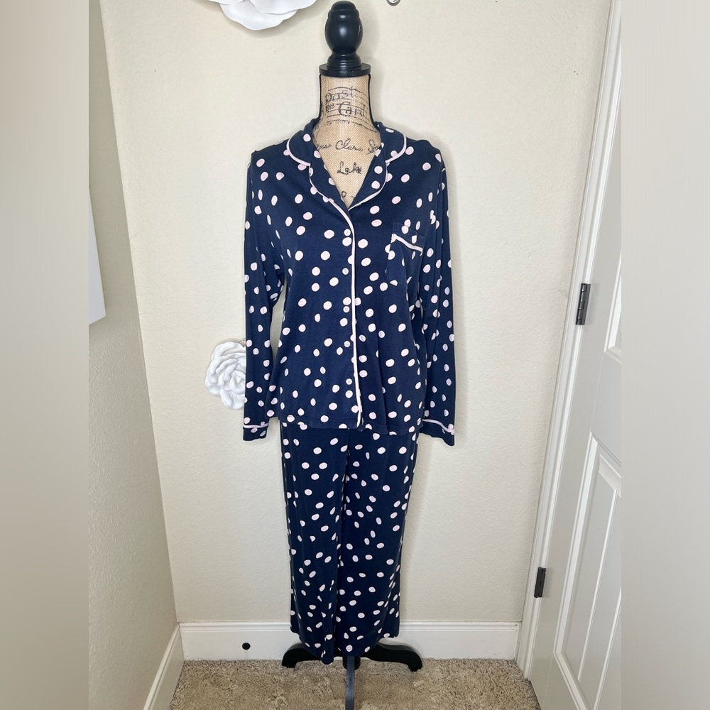 Kate Spade Dream a Little Dream Polka Dots Pajama Set Size XL - Picture 1 of 16